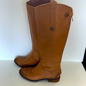 Sam Edelman Penny Boots Brown Leather Back Zipper~ Women's 6.5